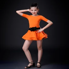 Большие размеры Костюмы для латиноамериканских танцев платье для танцев для девочек довольно Для детей Костюмы для бальных танцев Балетные костюмы платье для танцев ES Костюмы для латиноамериканских танцев танцевальный костюм юбка 3 вида цветов