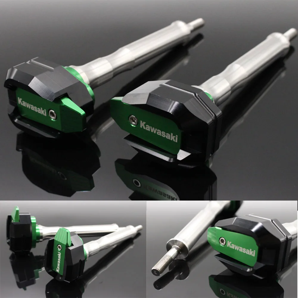 

For KAWASAKI Z250 2013-2014 Green New Design Motorcycle Frame Sliders Crash Protector Falling Protection