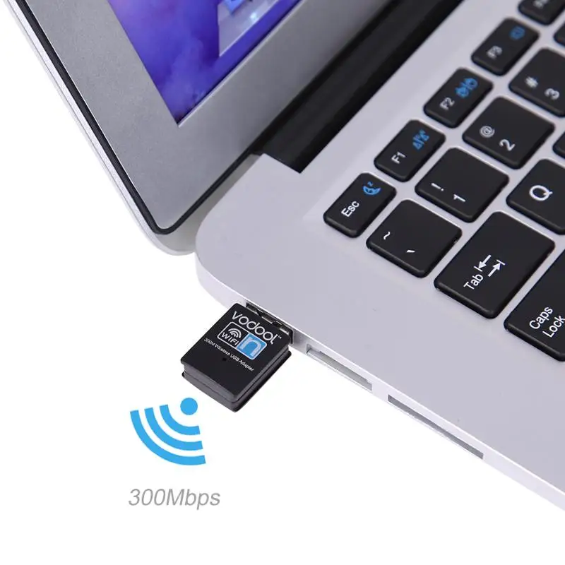 Wireless USB WiFi Adapter 300Mbps Wi-fi Receiver Antenna PC Network Card