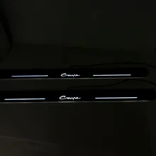 EOsuns Подгонянный светодиодный динамический движущийся дверной потертости подсветка порога двери накладки прокладки дорожка лампа для hyundai coupe