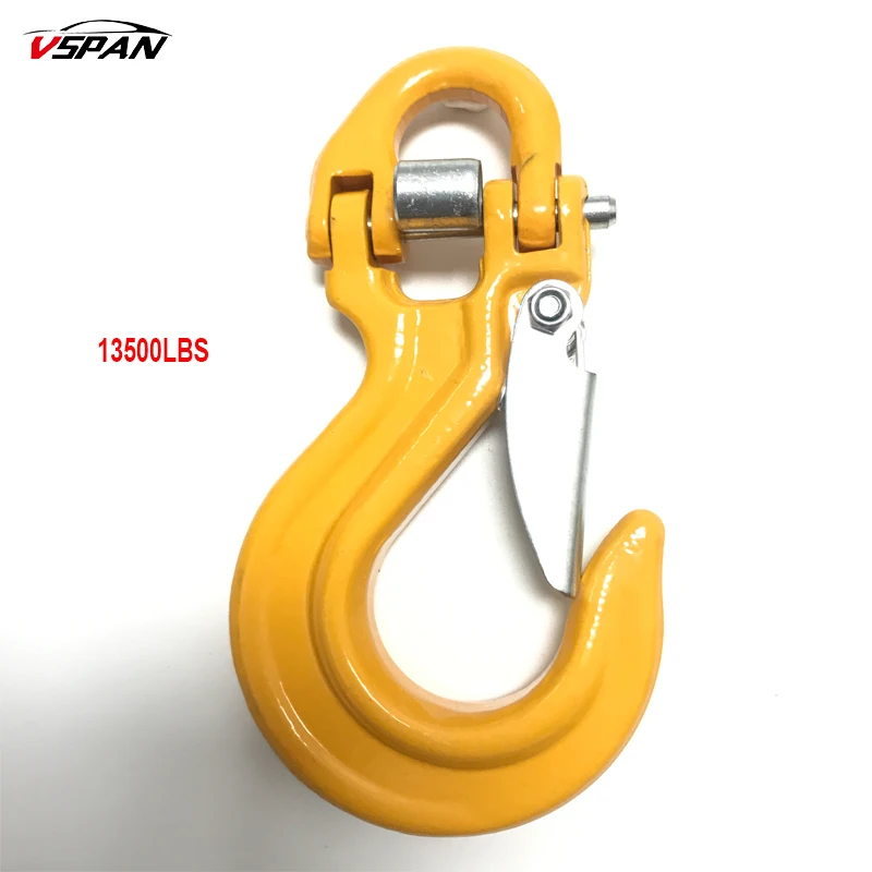 High Quality Half Link Clevis Safety Latch Swivel Winch Hook For Jeep
