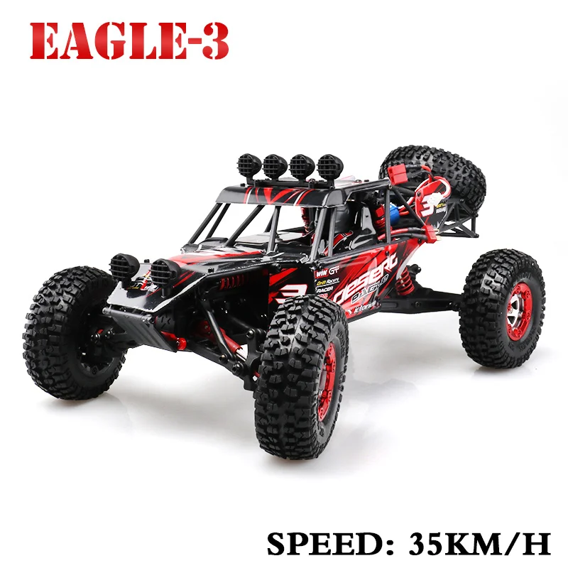 Feiyue FY03 Eagle-3 1/12 2,4G 4WD пустынный внедорожник RC автомобиль лучший подарок для детей мальчик игрушки с пенопластом коробка - Цвет: 35km-red