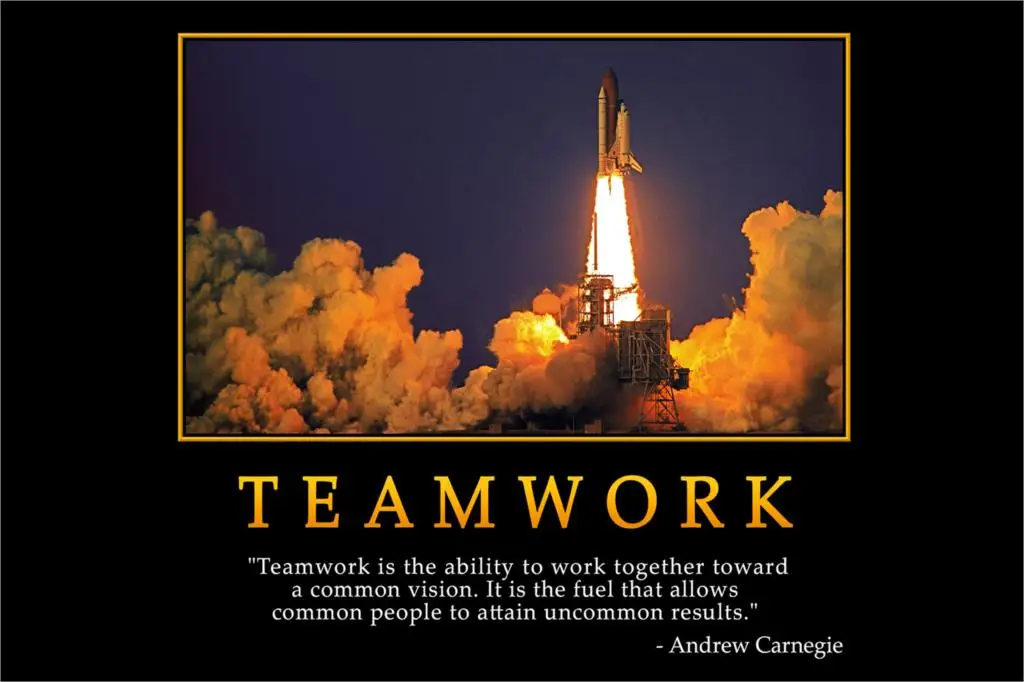 teamwork motivational poster