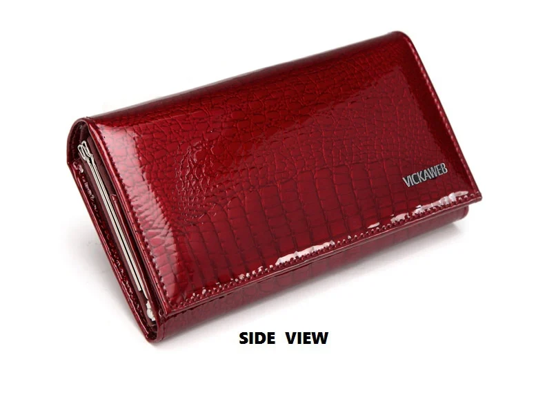VICKAWEB Genuine Leather Small Wallet Women Wallets Alligator Short Purse Coins Hasp Girls Wallet Fashion Female Ladies Wallets-009