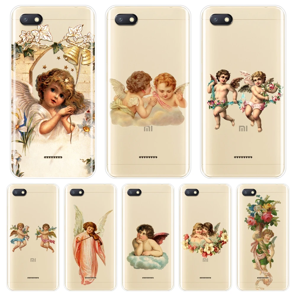 

Angel Phone Case For Xiaomi Redmi Note 4 4X 5 5A 6 Pro Prime Silicone Soft Back Cover For Pocophone F1 Redmi S2 4A 5A 6A 5 Plus