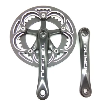 

TRUYOU 48/38T Double Disc BCD 130MM Chainwheel +Guard plate+crankset Suit Road Bike Bicycle Folding Chainrings CNC Alloy 3/32