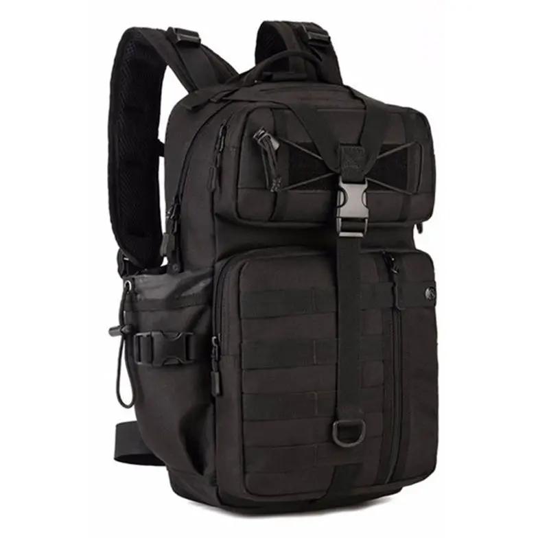 Мужской женский военный тактический рюкзак для треккинга, альпинизма, туризма, кемпинга, Рюкзак Molle, сумка, водонепроницаемые Рюкзаки XA176WA - Цвет: black