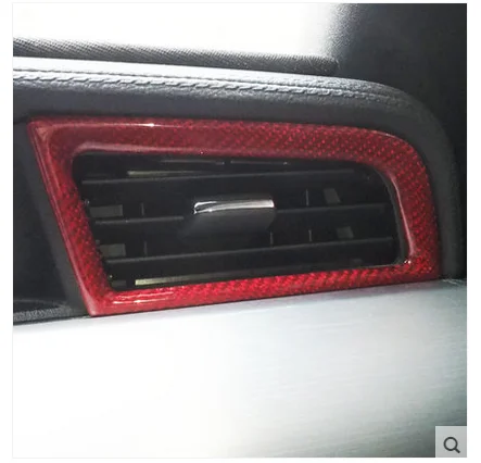 

Fit for Ford Mustang 2016 Instrument side air outlet frame, stainless steel decorative frame in the control panel