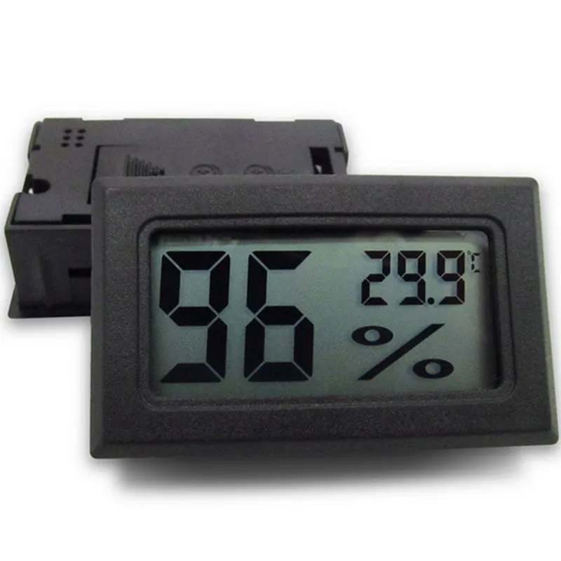 

Pet Thermomete Professional Mini Probe LCD Digital Thermometer Hygrometer Temperature Humidity Meter For Pets Digital Display