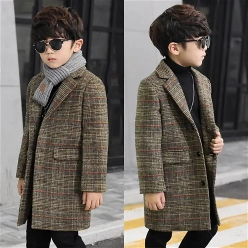 2018 Fashion lattice high quality Children Woolen Coat for Boys Hot Autumn Winter Fashion Buttons Kids Clothes
2018 Fashion lattice high quality Children Woolen Coat for Boys Hot Autumn Winter Fashion Buttons Kids Clothes