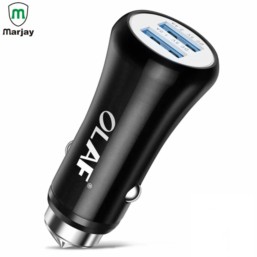 

Olaf Dual USB Car Charger Universal 5V 2.4A Fast Charging Auto Charger Adapter For iPhone Samsung Tablets Mobile Phone Chargers