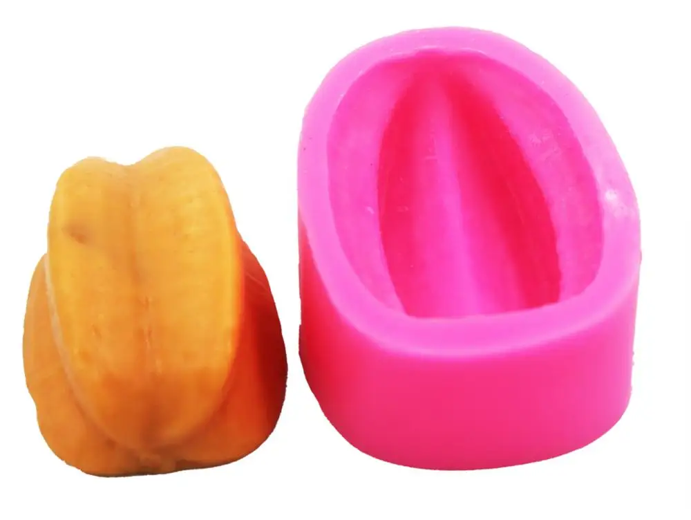 Carambola Silicone Soap mold Fruit silicone 3D Molds handmade mould DIY Craft molds S627