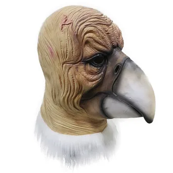 

New Carnival Animal Costume Latex Hawk Mask Adult Vulture Costume