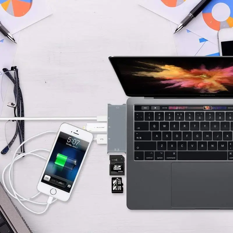 Usb type C концентратор адаптер 7 в 1 USB с 4K HDMI/VGA порт 3USB 3 0 порты зарядный SD/Micro