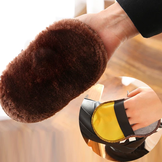 Multi function Polishing Shoes Glove Shoes Cloth Bright Shoe Polishing