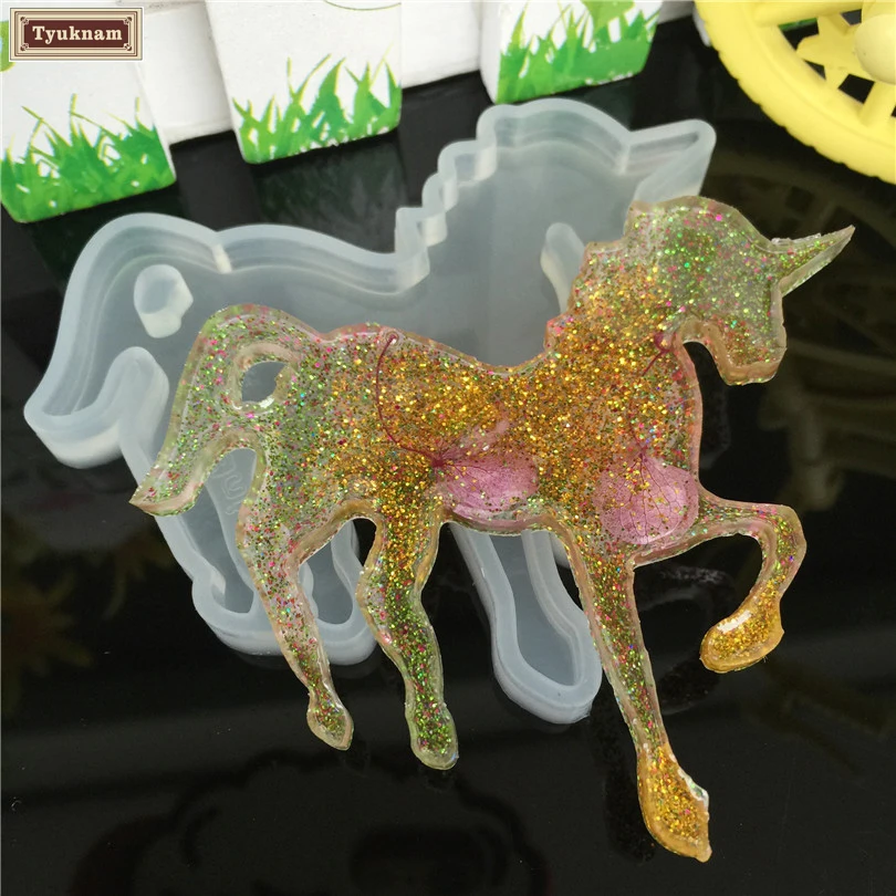 Crystal Unicorn Silicone Resin Mold Epoxy Fondant Chocolate Horse