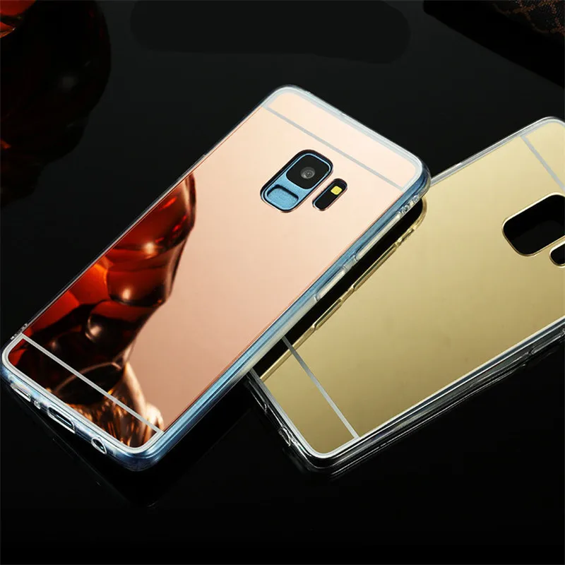 Чехол для Samsung Galaxy NOTE 8 Note 9 роскошный зеркальный чехол мягкий из ТПУ A6 J6 2018 S7 S6 S8 S9 S5