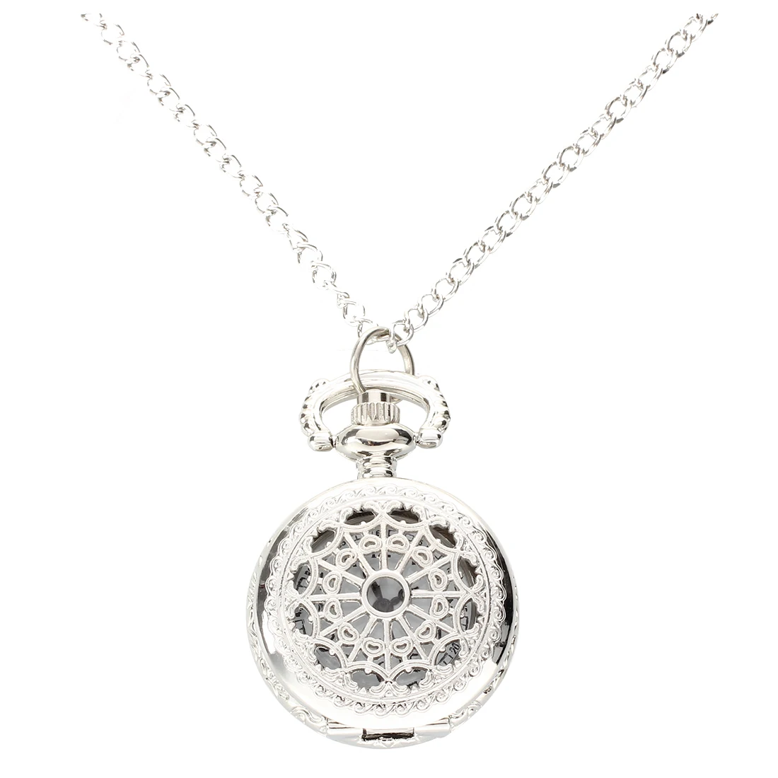 Практичные мужские и женские карманные часы кварцевый серебряный сплав кулон ожерелье Карманный деко