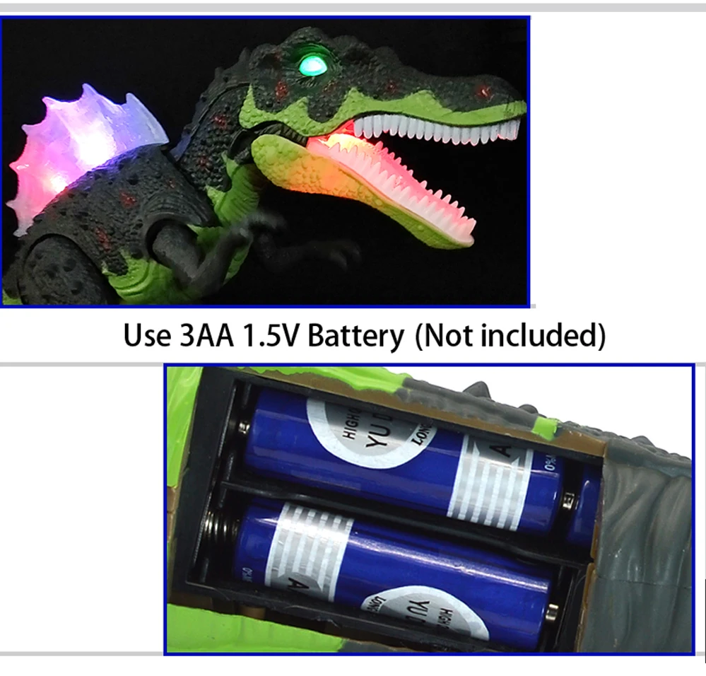 Brinquedos com Luz Educativos para Crianças Qualidade Venda Quente Grande Tamanho Andando Dinossauro Elétrico Robô Caminhada Sons Modelo Brinquedos 7 Qualidade venda quente grande tamanho andando dinossauro