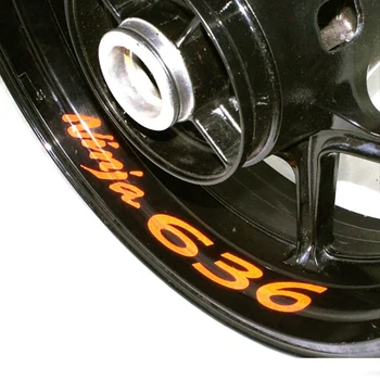 

FOR KAWASAKI NINJA 636 NINIJA -630 Motorcycle wheels decal reflective wheel rim motorcycle reflective sticker