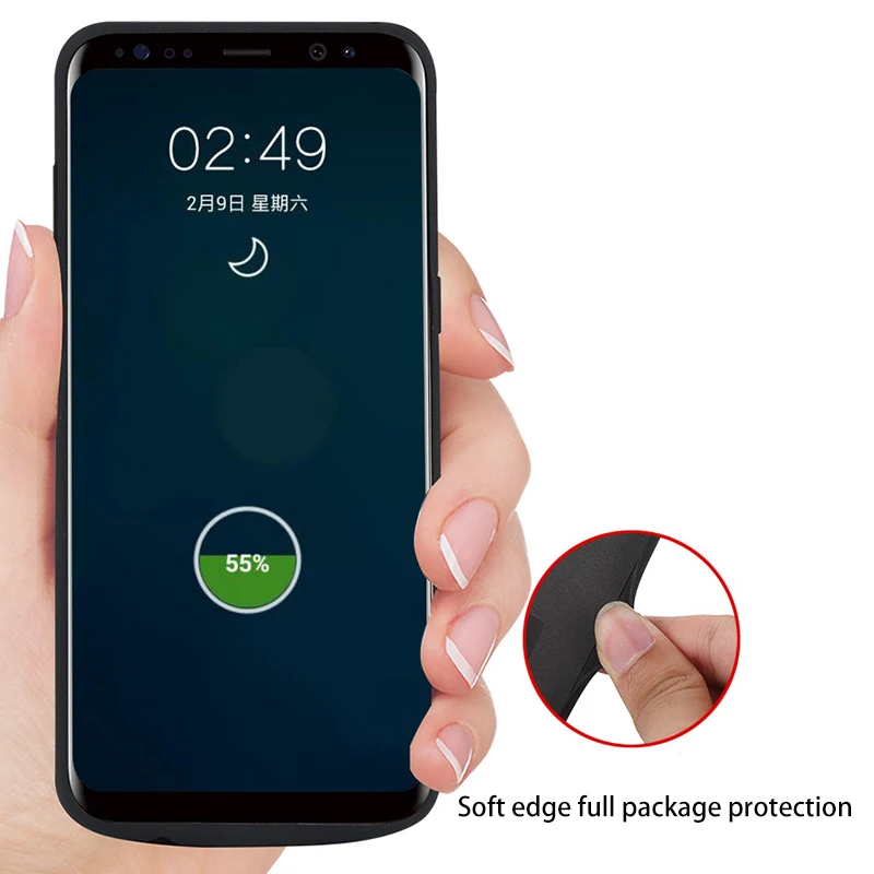 Чехол для зарядного устройства для samsung Galaxy S9 S8 Plus power Bank чехол для зарядки аккумулятора чехол для samsung Note 8 Note 9 чехол для аккумулятора