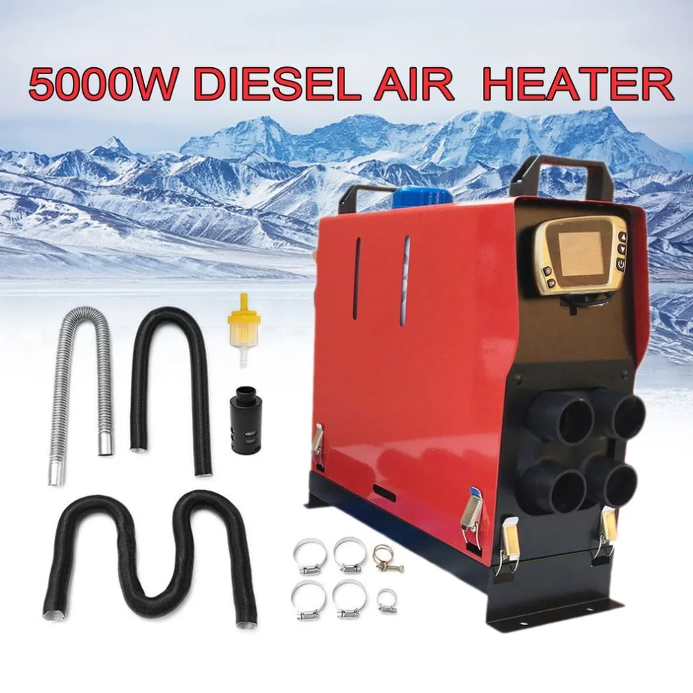 

12v 5000w/3000w Air Diesel Heater 4 Holes Monitor Planar For Trucks Boats Bus New Digital Display Switch Low Fuel Consumption