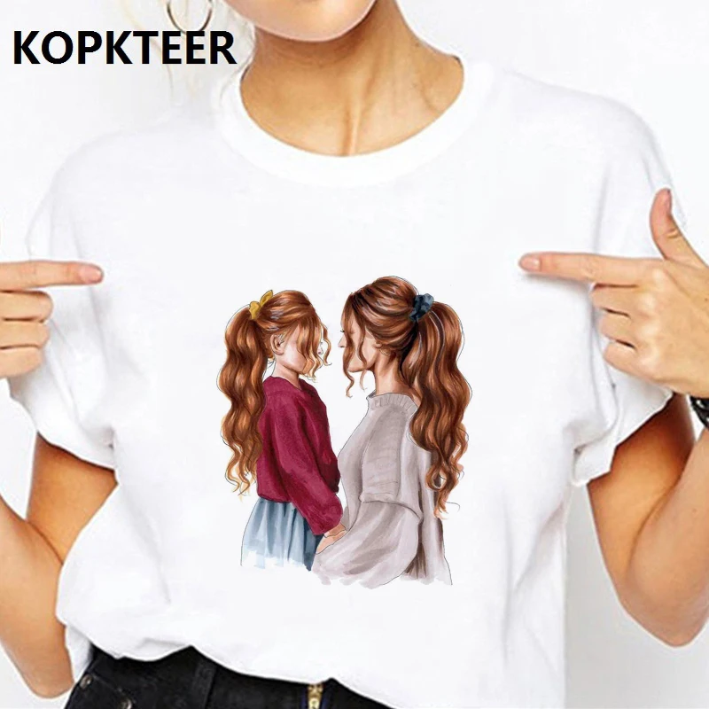 

Camiseta Mujer Harajuku T Shirt Women 2019 Clothes Mommy and Girl Graphic Tees Ulzzang Love Tops Tee Shirt Femme Streetwear