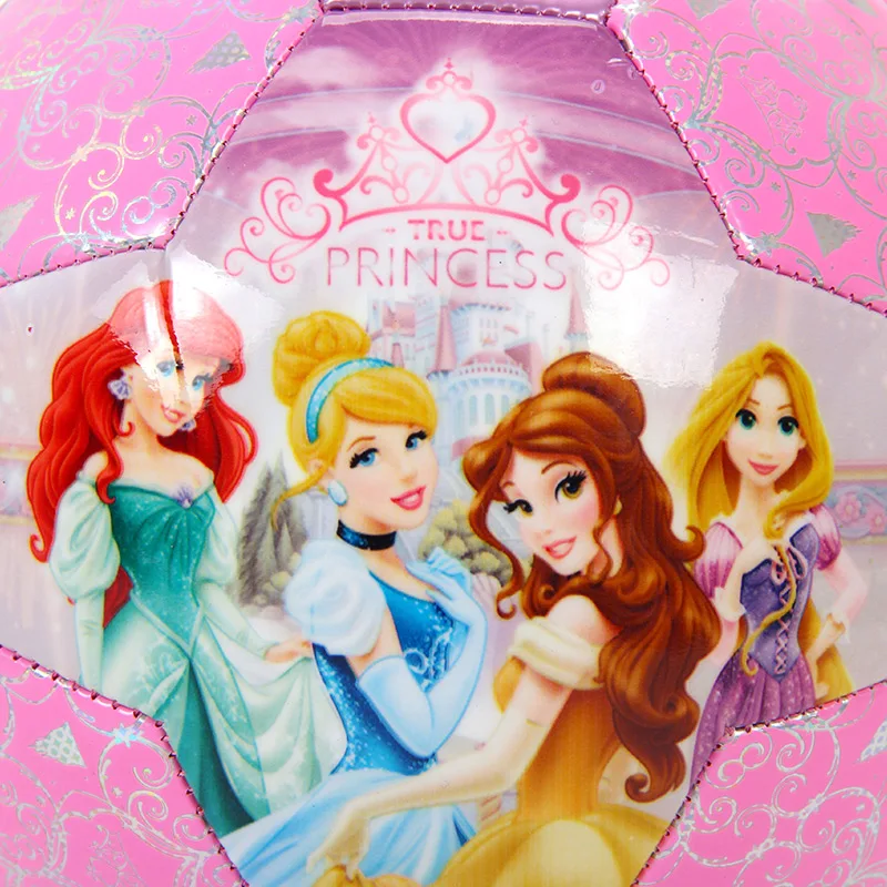 Disney Mickey Princess  Outdoor&Indoor Sports Mini Football Ball Toy PVC High Bounce Kids Pat Toy Soccer Balls Sports 18cm (2)
