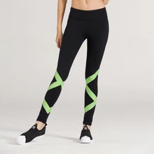 Yoga sport leggings Cross Stripe Running Tights Womens Gym Clothes Fitness Yoga Pants Gym Leggings Ropa