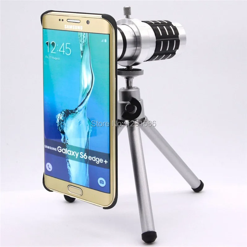 Samsung Galaxy S6 edge plus Smart Phone Camera Lens Kit-One 12x Zoom Aluminum Telephoto Manual Focus Telescopic Camera Lens