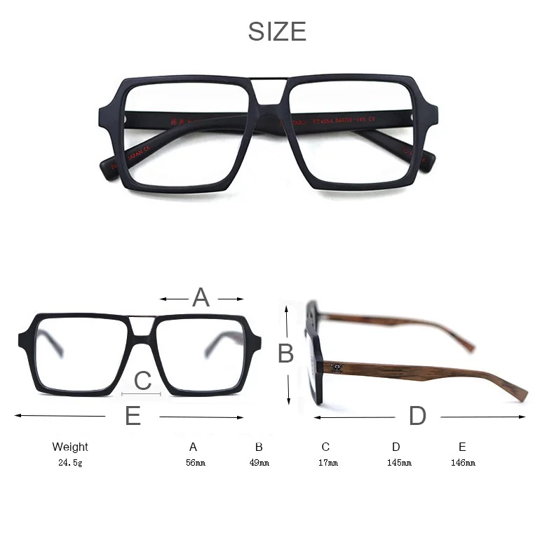Posesion винтажная квадратная деревянная оправа для очков с прозрачными линзами для женщин и мужчин оптические очки негабаритных оправы по рецепту Близорукость