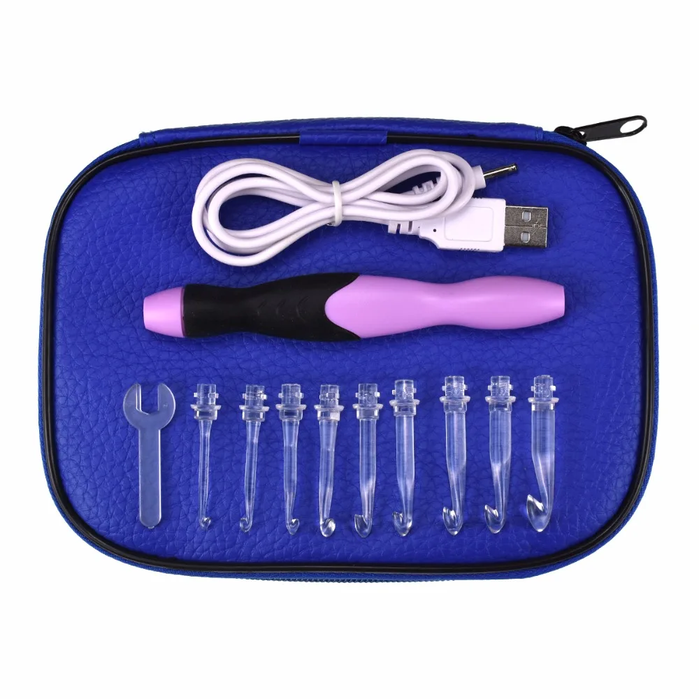 KOKNIT-Led-Crochet-Hook-Set-Light-Up-Changeable-Crochet-Needles-Yarn-Weave-Knitting-Needles-Scissors-Needles (4)