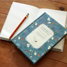 Твердый чехол Цветочный блокнот пустые простые листы 13*18,5 см 288 P креативный альбом для зарисовок книга корейский модный подарок