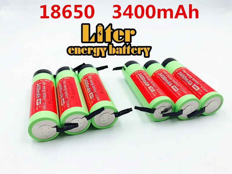 4 шт./лот 100% новый Оригинальный NCR18650B 3 7 v 3400 mAh 18650 литиевая аккумуляторная батарея