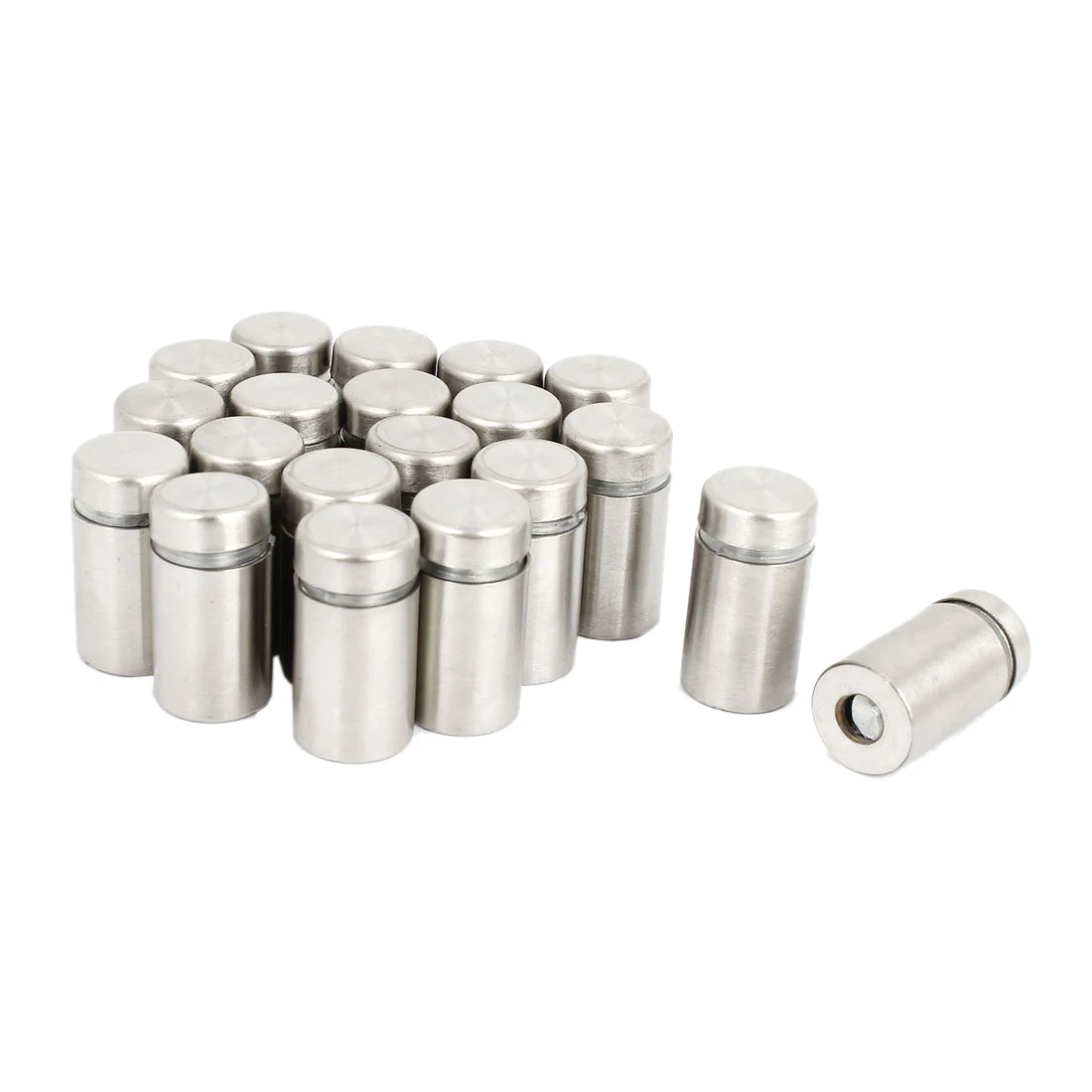 

20 Pcs Advertising Nails Glass Wall Connector Standoff 12mm x 25mm