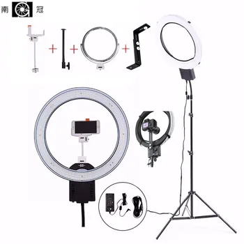 

NanGuang 19" R640 LED Camera Photo/Studio/Phone/Video Light 5600K Photography Dimmable Ring Light Lamp with Hose Tripod