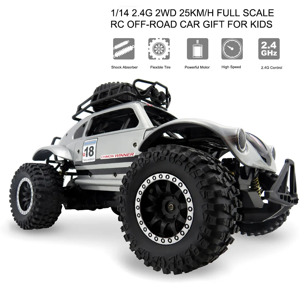 Flytec SL-145A рок гусеничные RC Buggy Car 1/14 2,4 г 2WD 25 км/ч полная шкала RC внедорожника подарок для детей