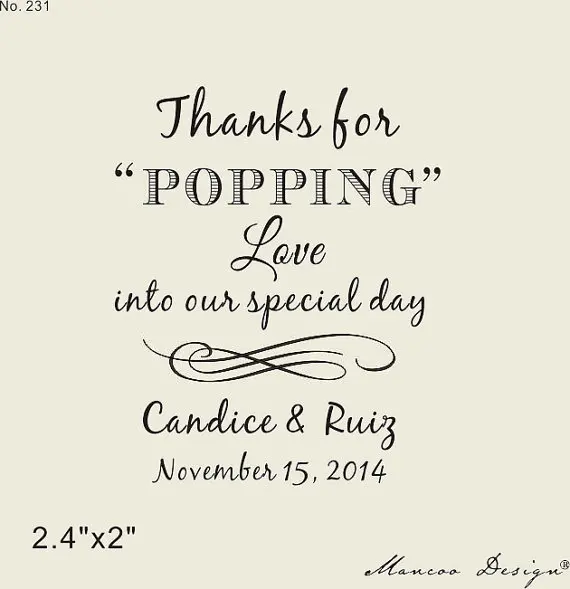 Love Is Popping Rubber Stamp Custom Popcorn Bag Sack Weddings Diy Love Is Popping Rubber Stamp Custom Popcorn Bag Sack Weddings Diy Wedding 2 4 X2 Stamps Thanks For In From Home Garden On