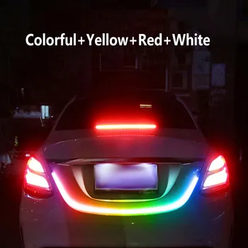 

Bostar Auto Car Tailgate Turning Signal Light Bar RGB LED Strip Trunk Light Strips Multicolor Braking Lamp #280799