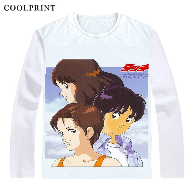 Touch Tatchi Tatsuya Uesugi Shirts Long Sleeve Shirts Anime Kazuya Uesugi Touch Tankobon Tatsuya Kazuya And Minami Cosplay Shirt T Shirts Aliexpress