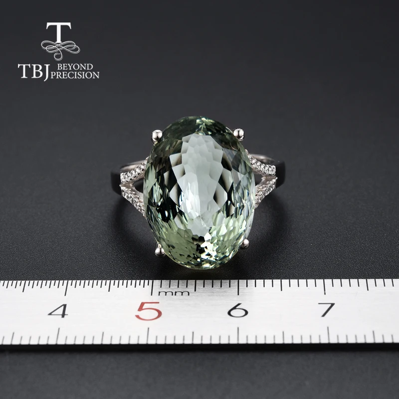 TBJ натуральный драгоценный камень зеленый аметист овальный 13*18 мм Птичье