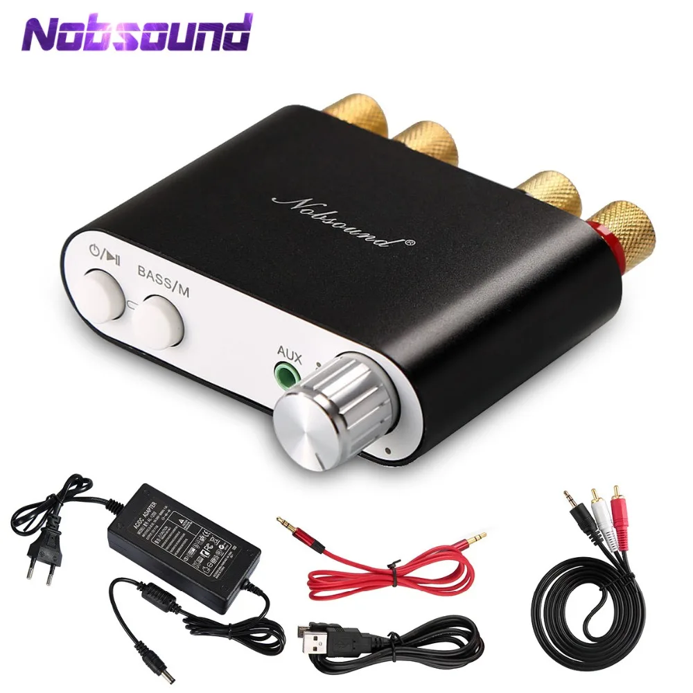 2018 Lastest Nobsound NS-10G TPA3116 Bluetooth 4.0 Mini Digital Amplifier Stereo HiFi Home Audio Power Amp 100W Black