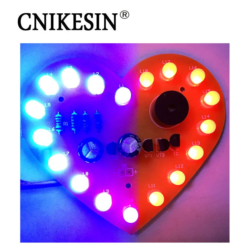CNIKESIN DIY kit The voice level indicator kit LED sound electronic