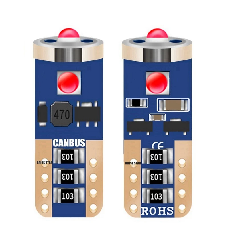 1 шт. T10 W5W Cree Chip LED CANBUS без ошибок Автомобильная купольная лампа для чтения мотор