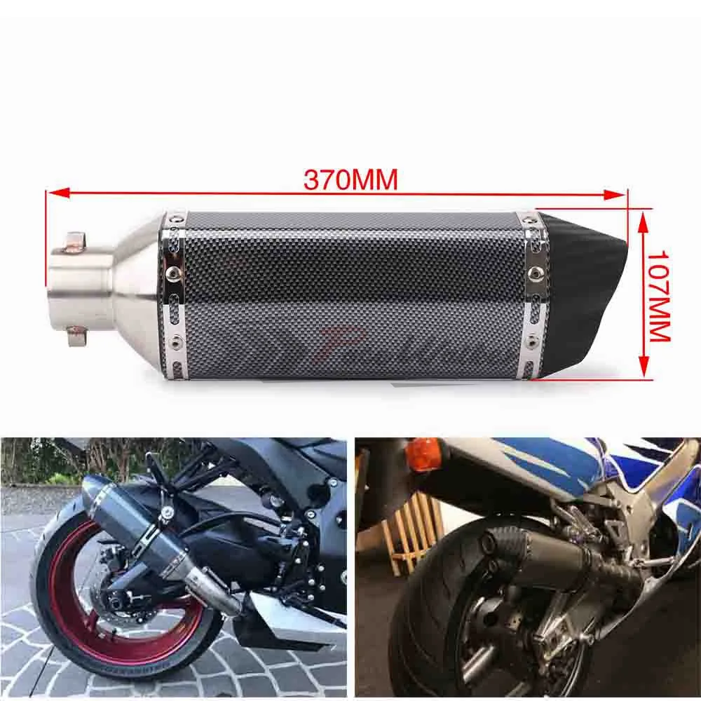 Мотоциклетный глушитель выхлопной трубы R1 R3 R6 CBR CB400 Z750 Z800 TMAX GSXR ER6N FZ1 FZ6 ER10N