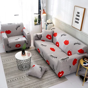 

Spandex Elastic Universal Sofa Cover 2 and 3 Seat Slipcover Geometric Protector Stretch Loveseat Armchair Couch Case Living Room
