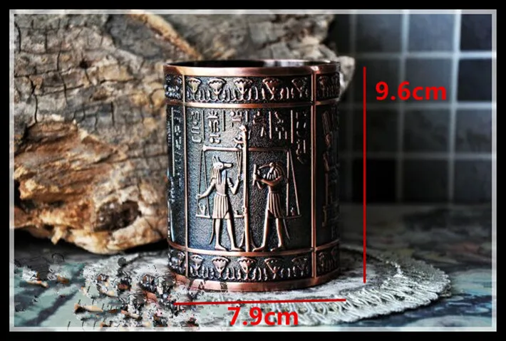 Cena Stojak na długopisy rycerz biurka długopis metalowy organizer klasyczny Retro ozdoby kreatywne prezenty ElimElim