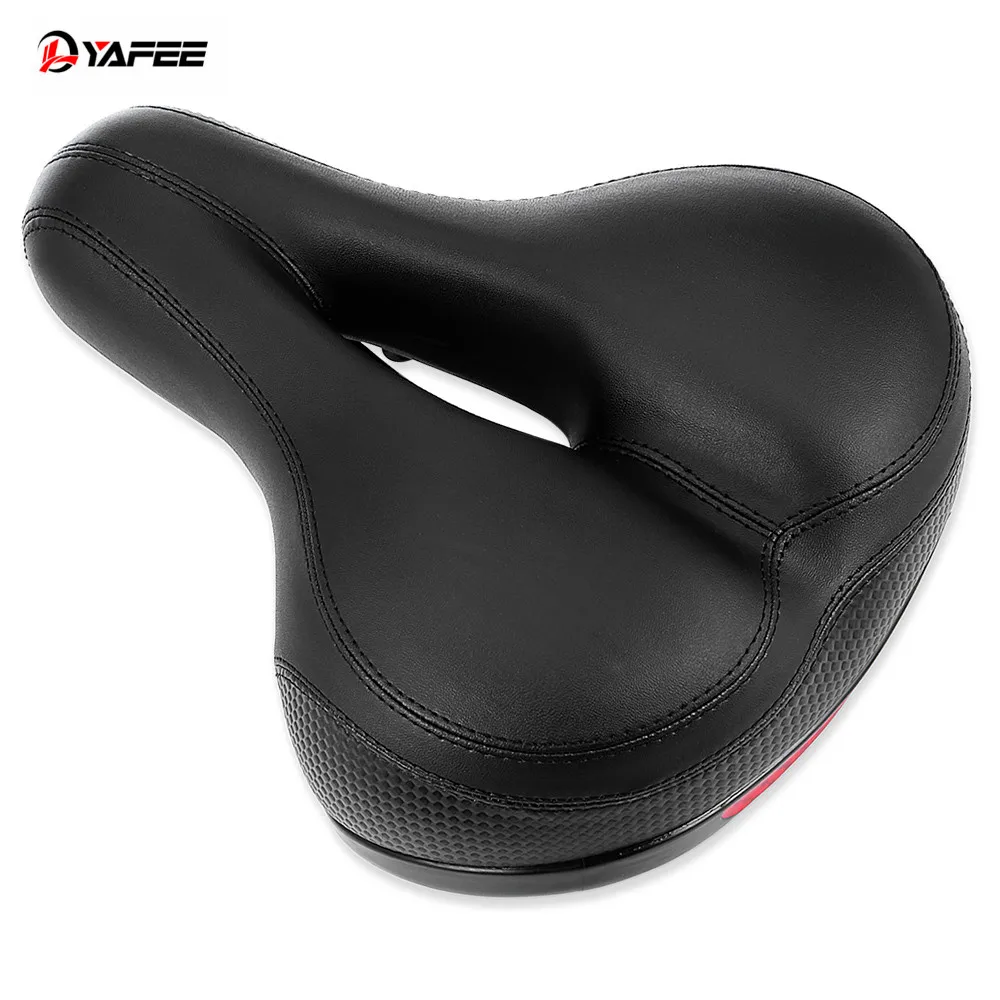 Comfort Wide Big Bum Bike Bicycle Gel Cruiser Extra Sporty Soft Pad Saddle Seat Road Mtb Mountain Bike Leather #3O18 (22)