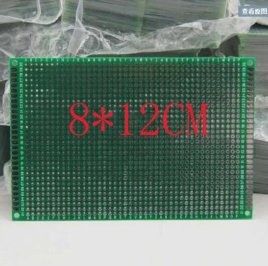 50 шт 8*12 см двусторонняя печатная плата PCB плата универсальная плата 1,6 мм стеклопластик доска для печатной платы 2,54 мм