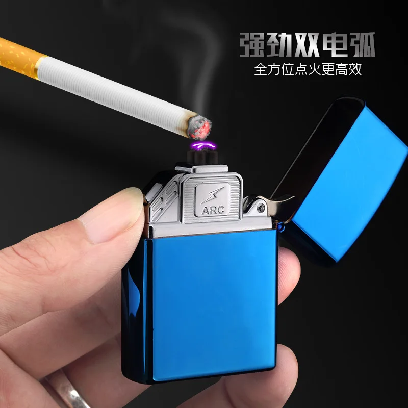 2018 новейшая классическая двойная импульсно дуговая Зажигалка USB плазменная
